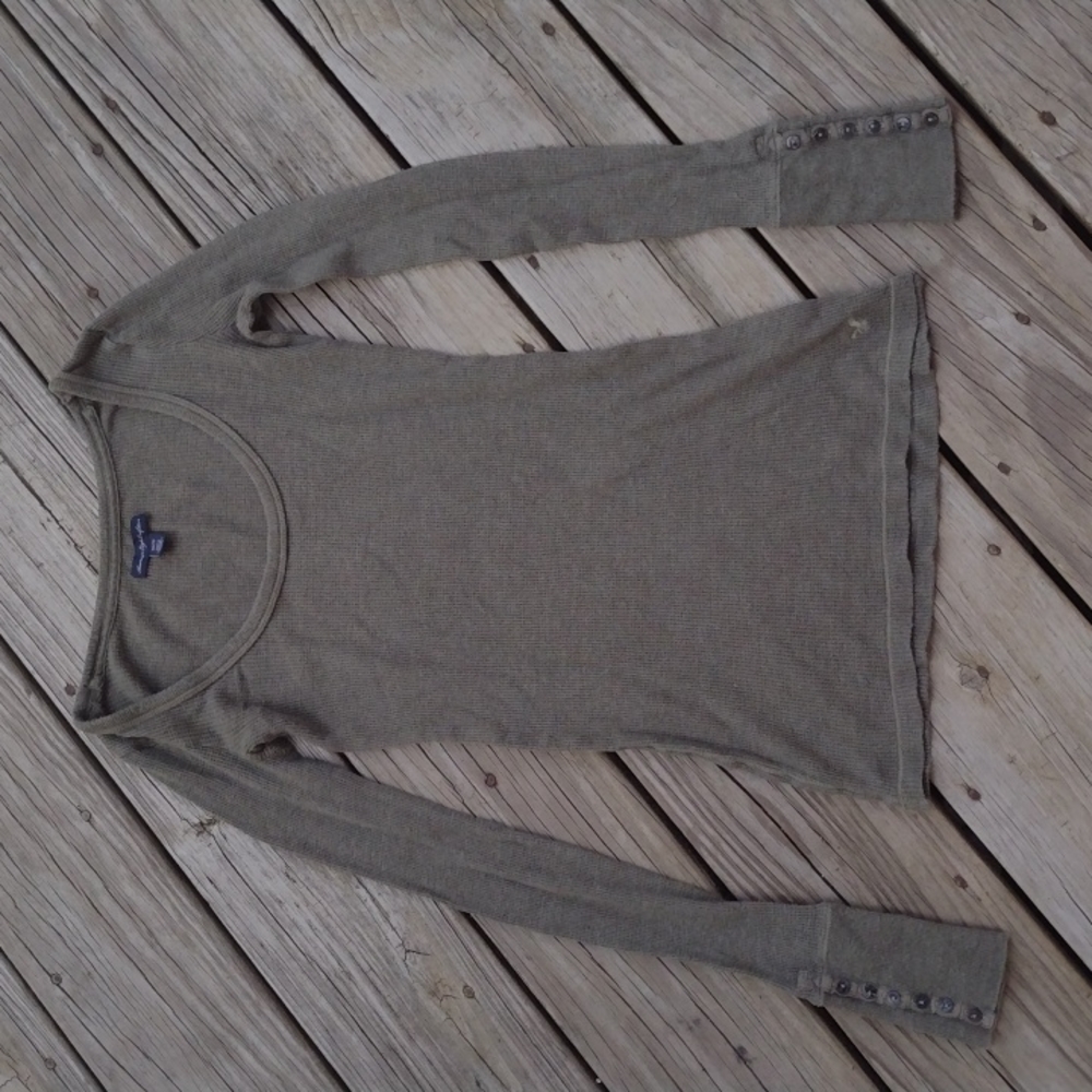 American Eagle waffle knit long sleeve. Size XS